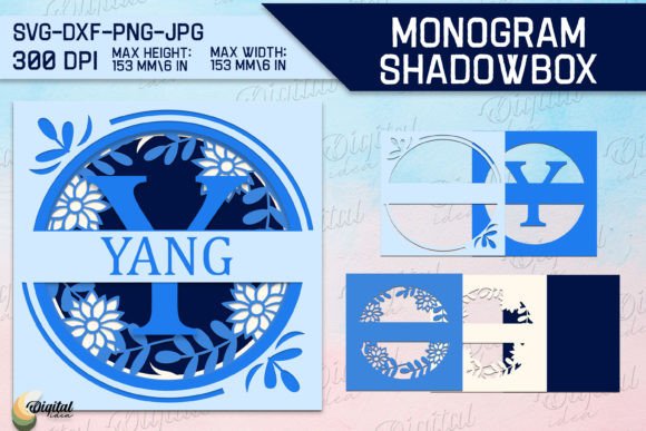 3D SVG Letter Y for Shadow Boxes