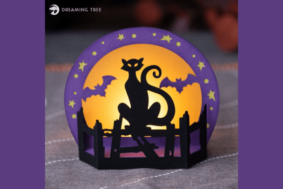 Cats Meow Tea Light 3D SVG Freebies