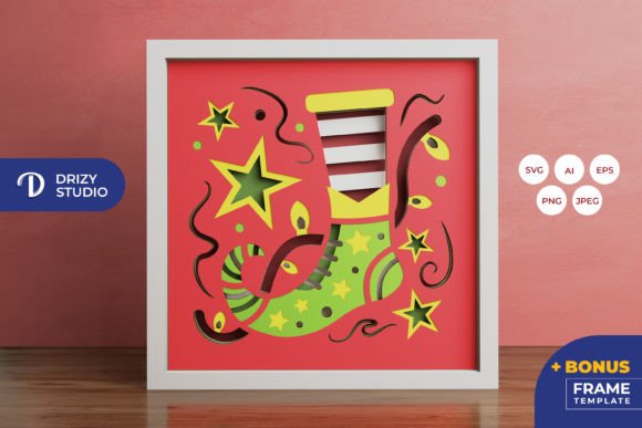 Christmas Elf Shoes 3D SVG Review