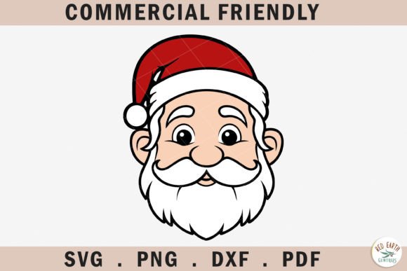 Christmas Santa Claus Layered SVG for Graphics and Crafts