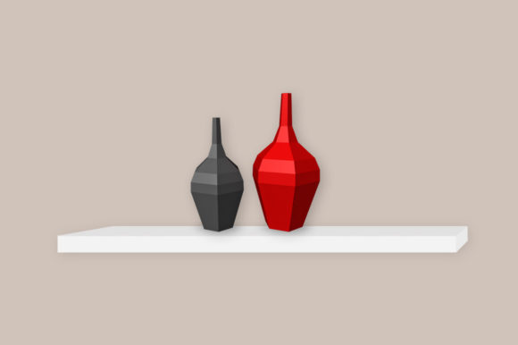 Geometrical Vase - 3D SVG Shapes
