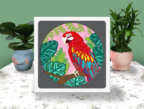 PARROT 3D Box Paper Svg