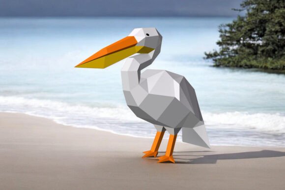 Pelican Bird - 3d Papercraft