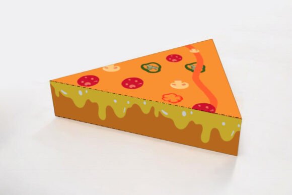 Pizza Favor - 3D SVG Gift Boxes