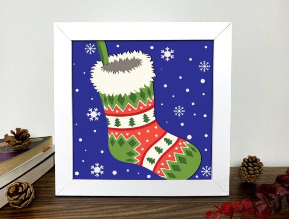 Review: Christmas Socks 3D Shadow Box SVG