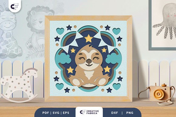 Reviewing the Baby Sloth 3D Shadow Box Design