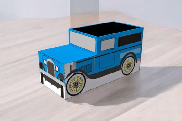 Vintage Car Favor - 3D SVG